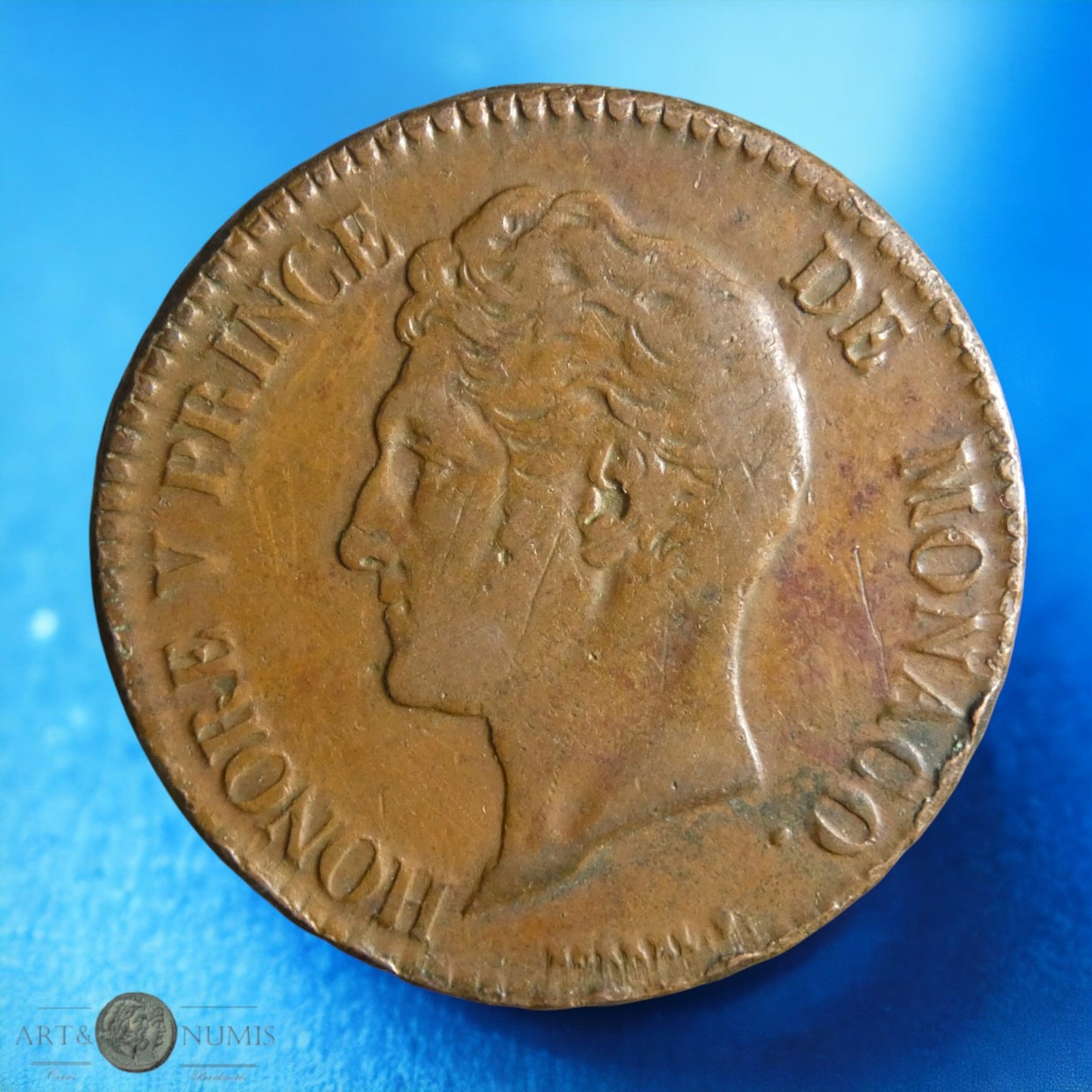 MONACO - 5 Centimes 1837 KM.95.1