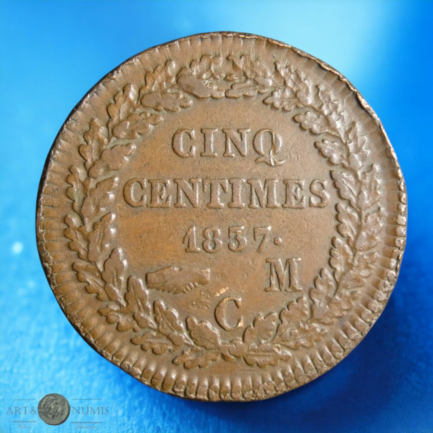 MONACO - 5 Centimes 1837 KM.95.1