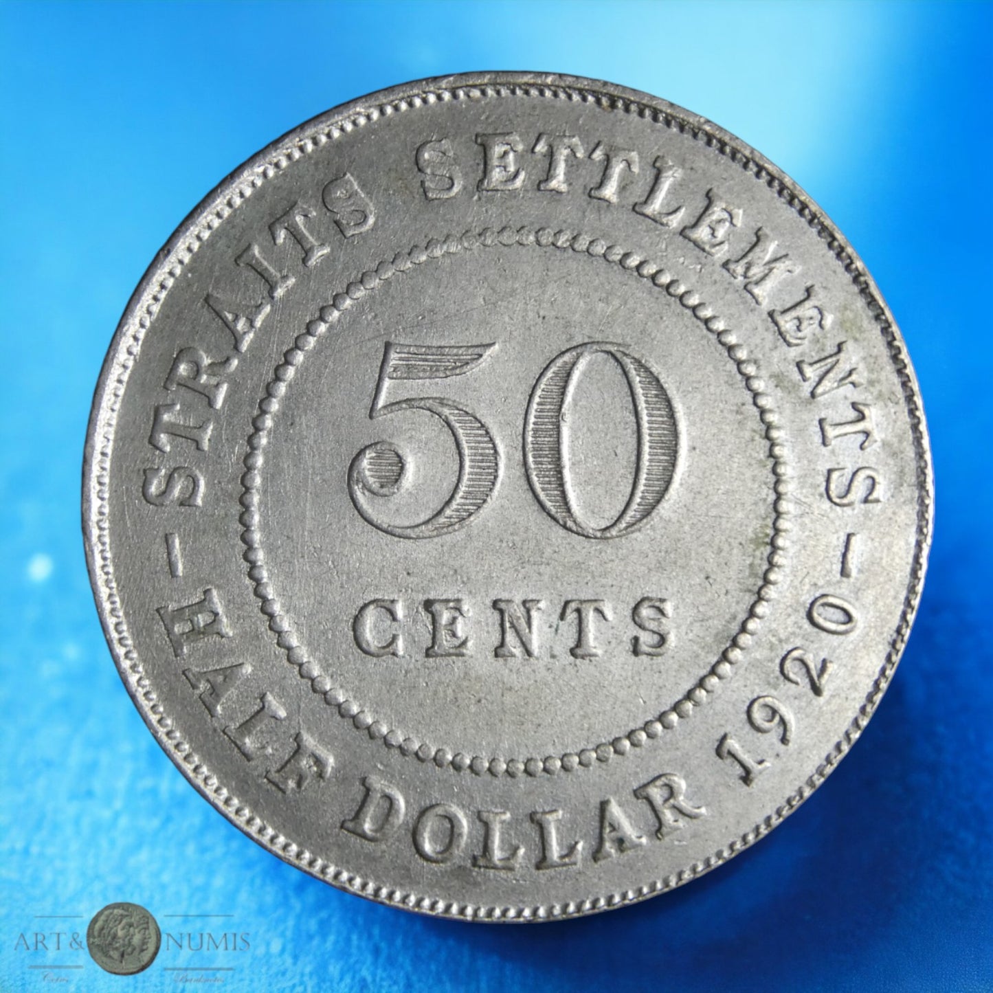 MALAISIE - STRAITS SETTLEMENTS - 50 Cents 1920 KM.35.1