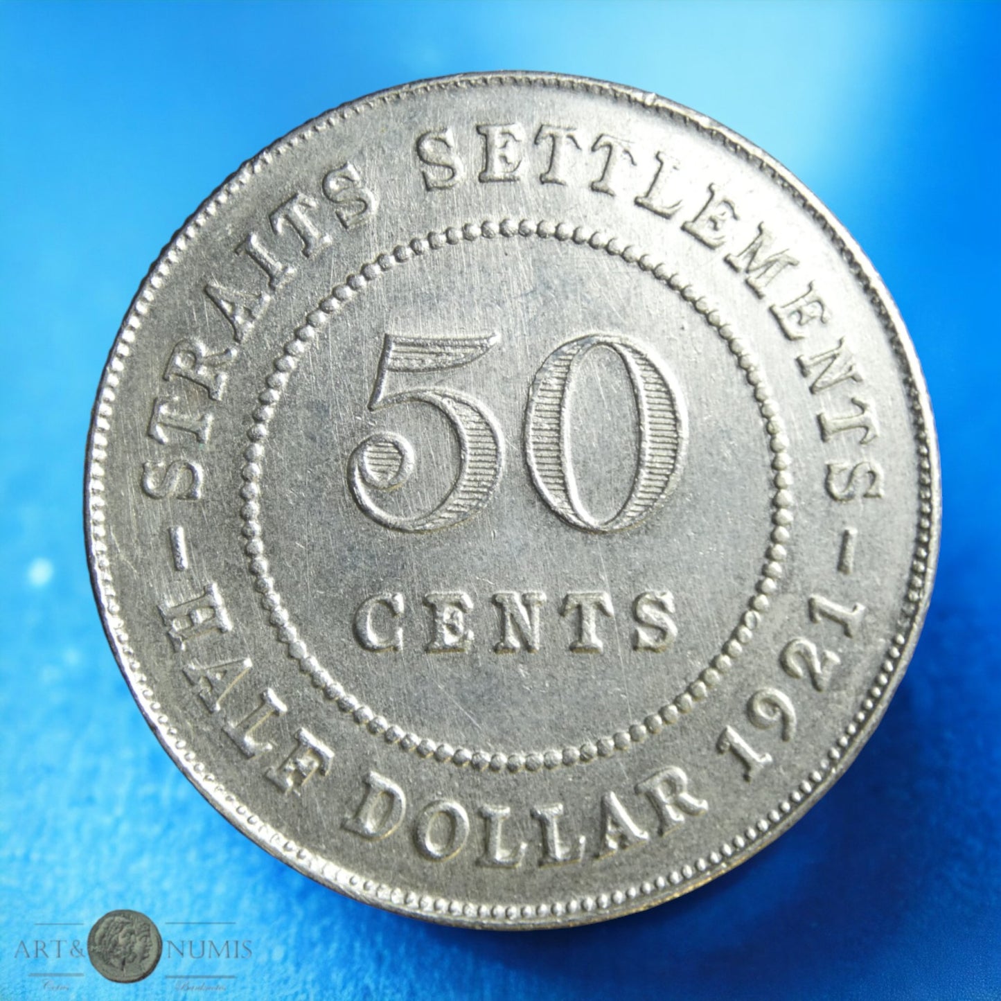 MALAISIE - STRAITS SETTLEMENTS - 50 Cents 1921 KM.35.1