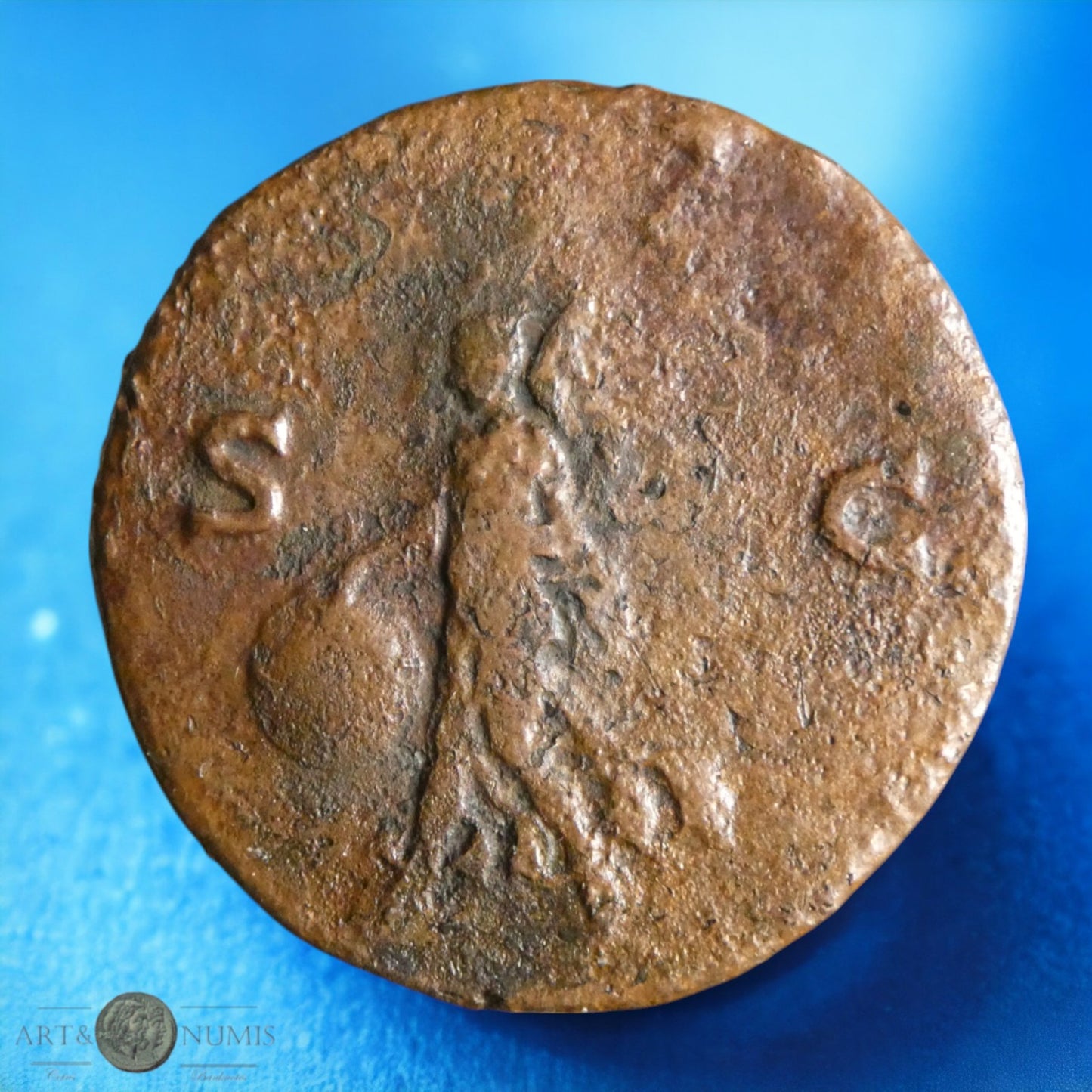 NERON - As "Victoire", Rome RIC.543