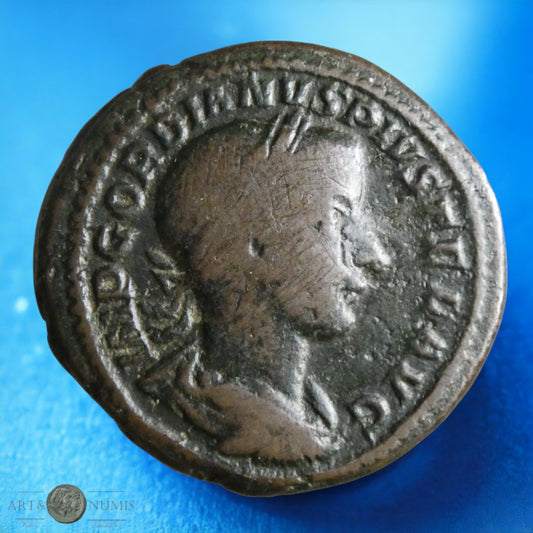 GORDIEN III - As CONCORDIA MILIT, Rome RIC.288b