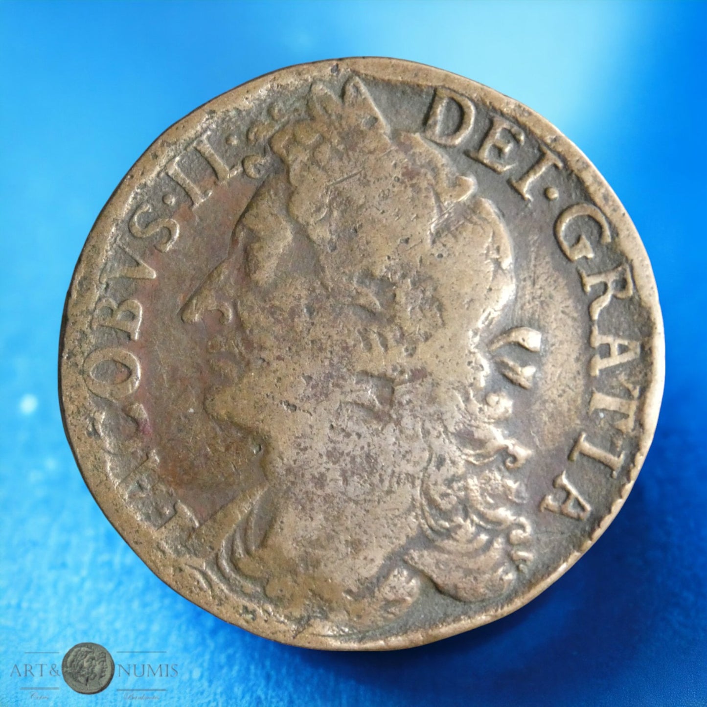 IRLANDE - Guerre civile - 1/2 Crown James II 1690 March S.6579J