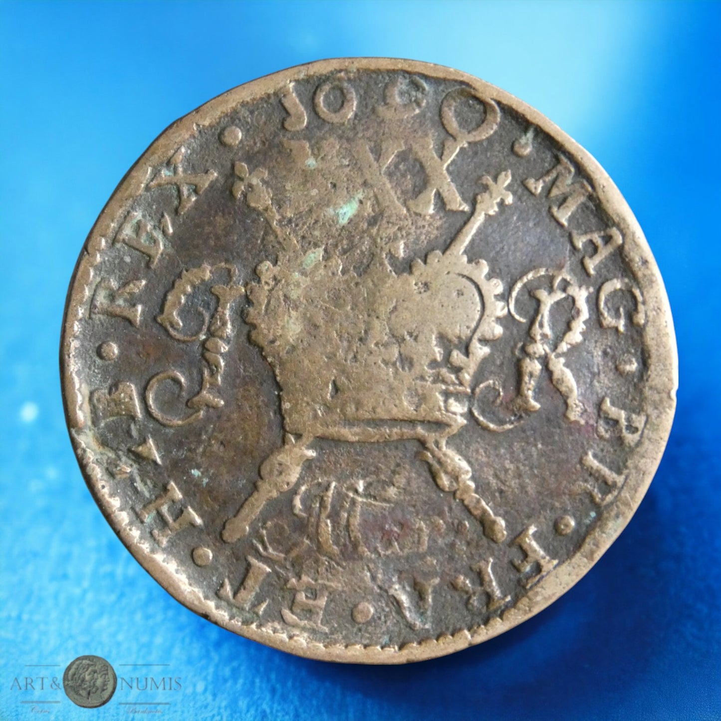 IRLANDE - Guerre civile - 1/2 Crown James II 1690 March S.6579J