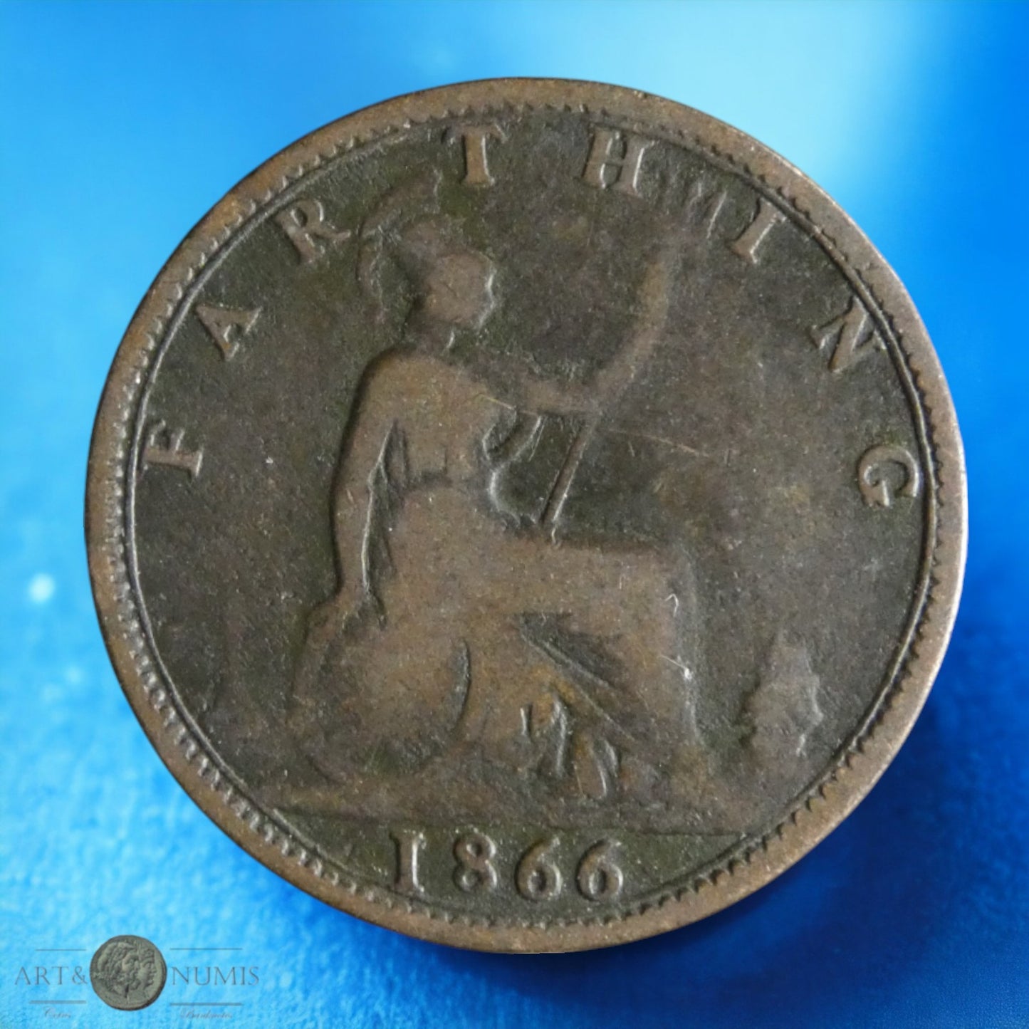 ROYAUME UNI - Farthing 1866 KM.747