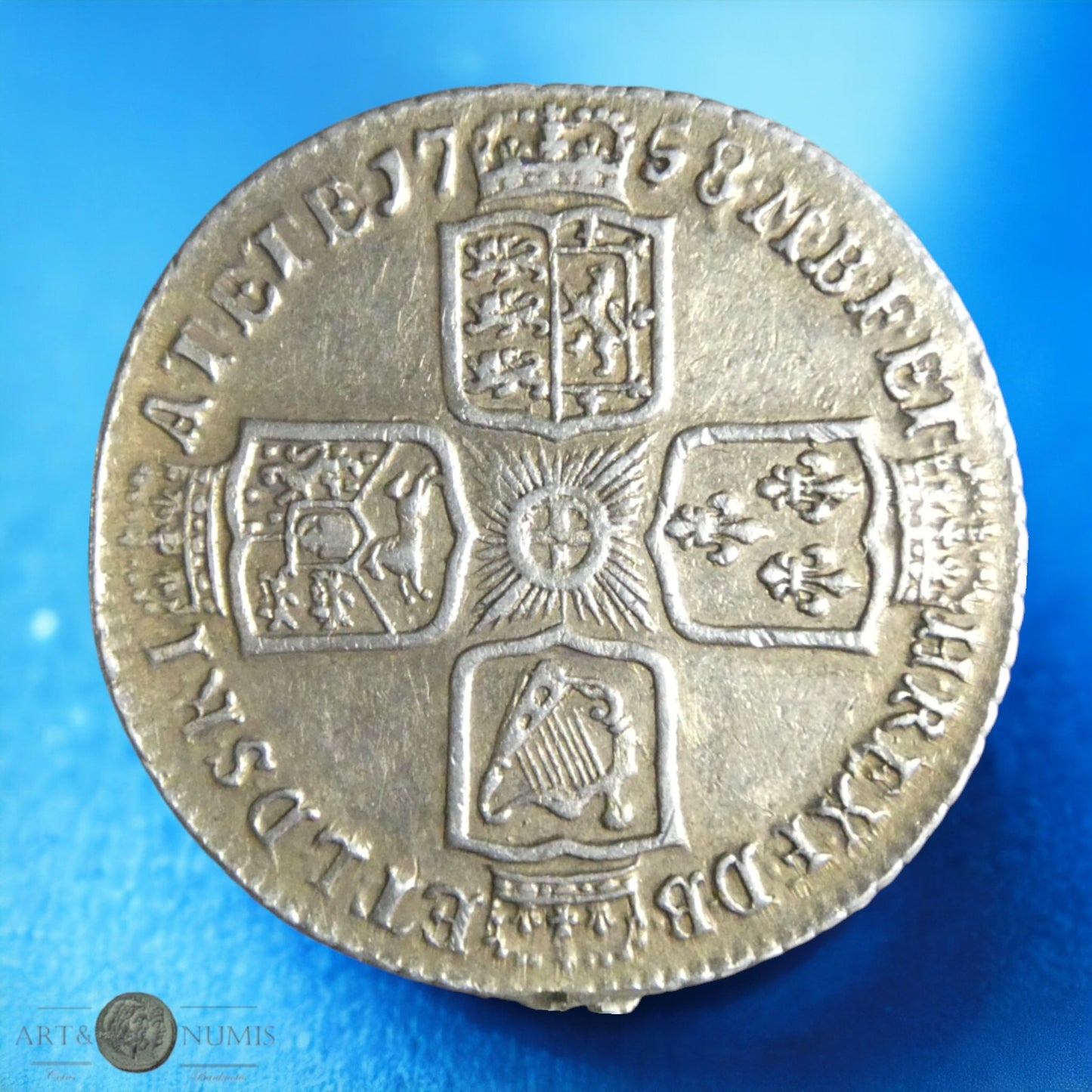 ROYAUME UNI - 6 Pence 1758 S.3711