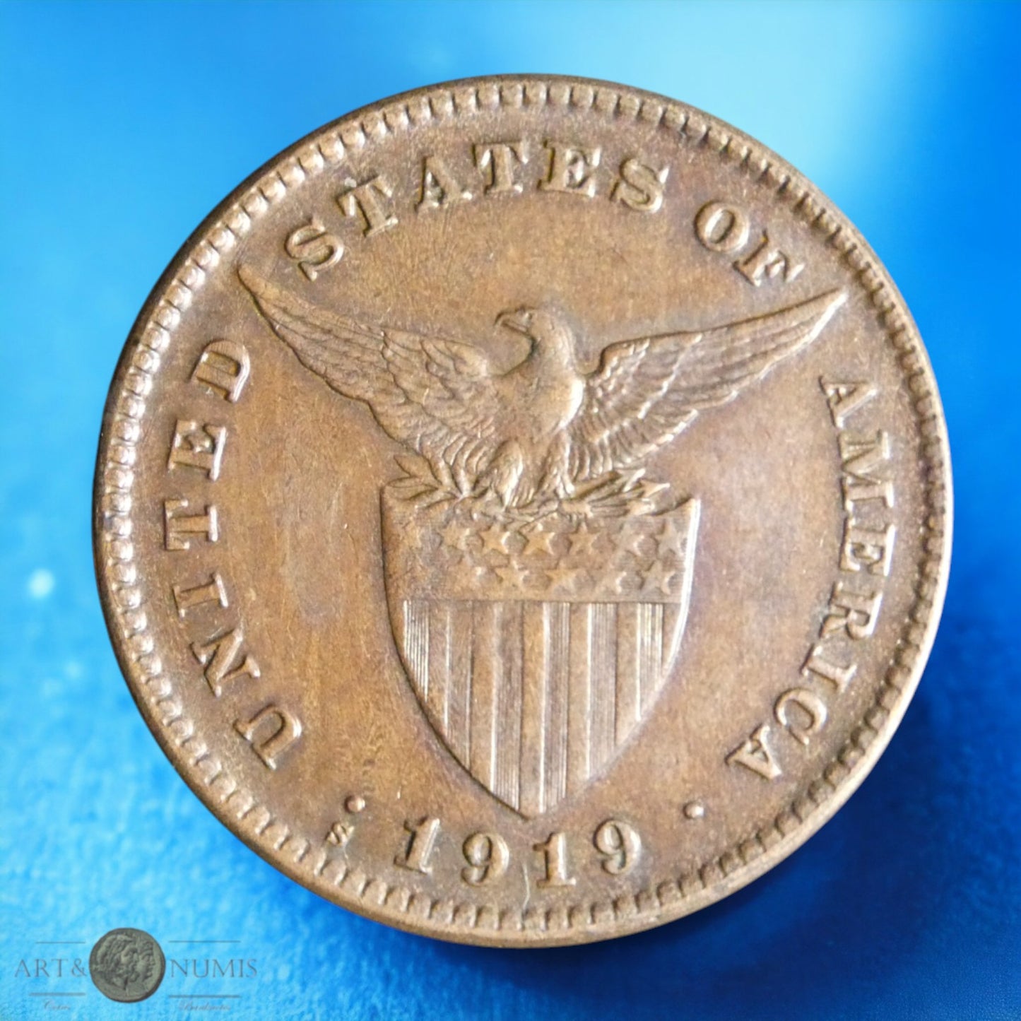 PHILIPPINES - 1 Centavo 1919 KM.163