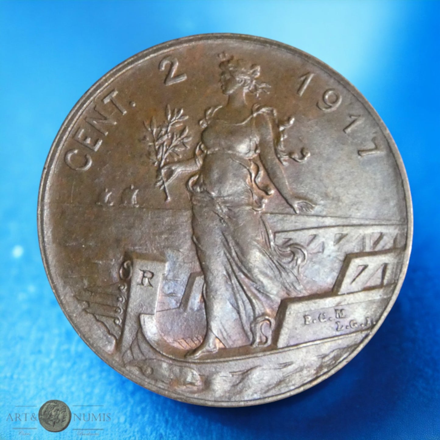 ITALIE - 2 Centesimi 1917 Rome KM.41