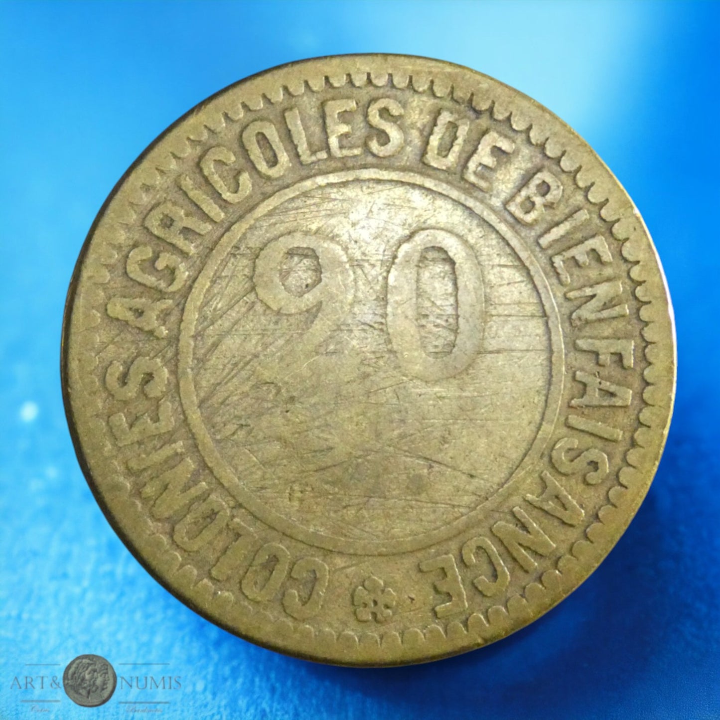 BELGIQUE - Jeton - Token - 20 Centimes "Hoogstraten Merxplas, colonies agricoles de bienfaisance", Bronze