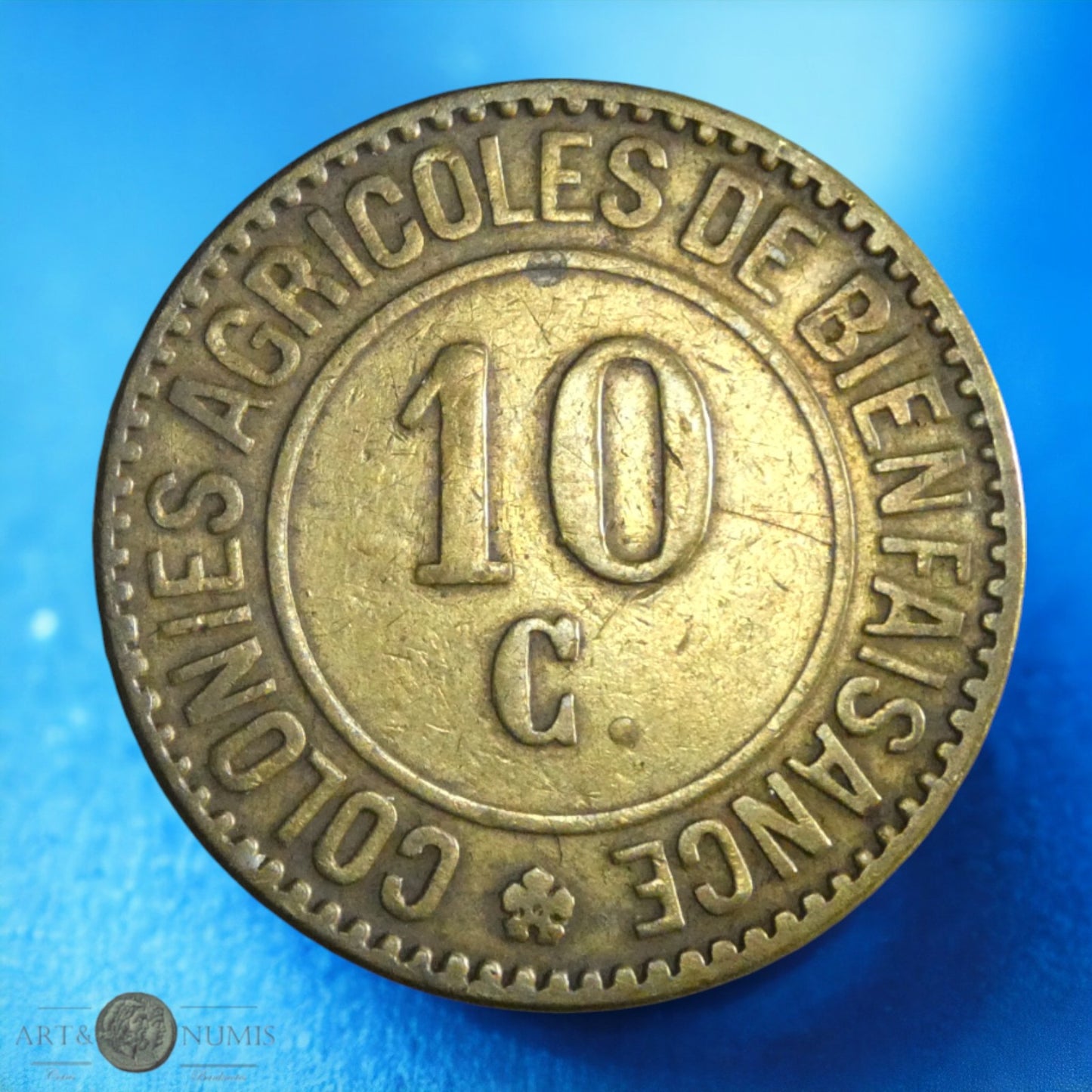 BELGIQUE - Jeton - Token - 10 Centimes "Hoogstraten Merxplas, colonies agricoles de bienfaisance", Bronze