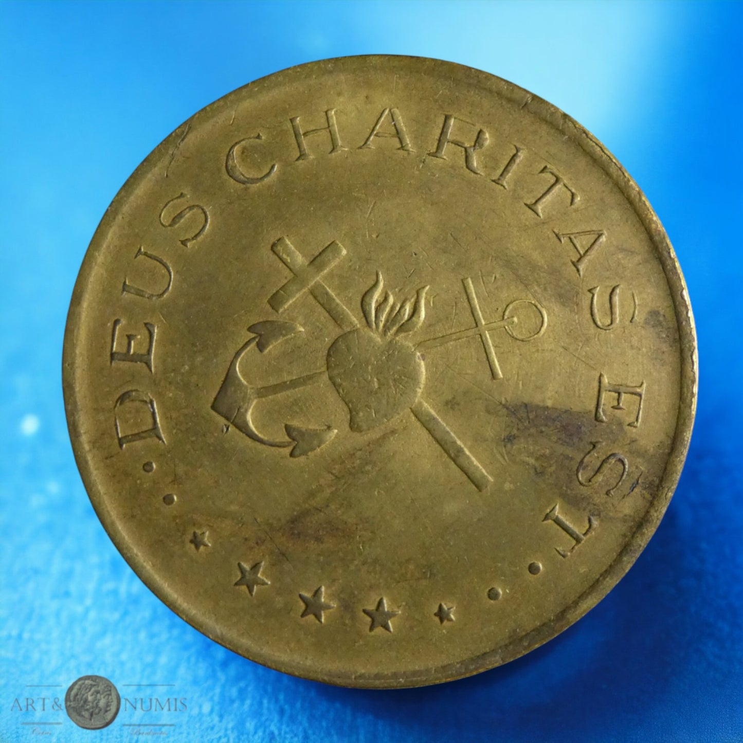 BELGIQUE - Jeton - Token - 5 Francs "Frères de la charité", Laiton