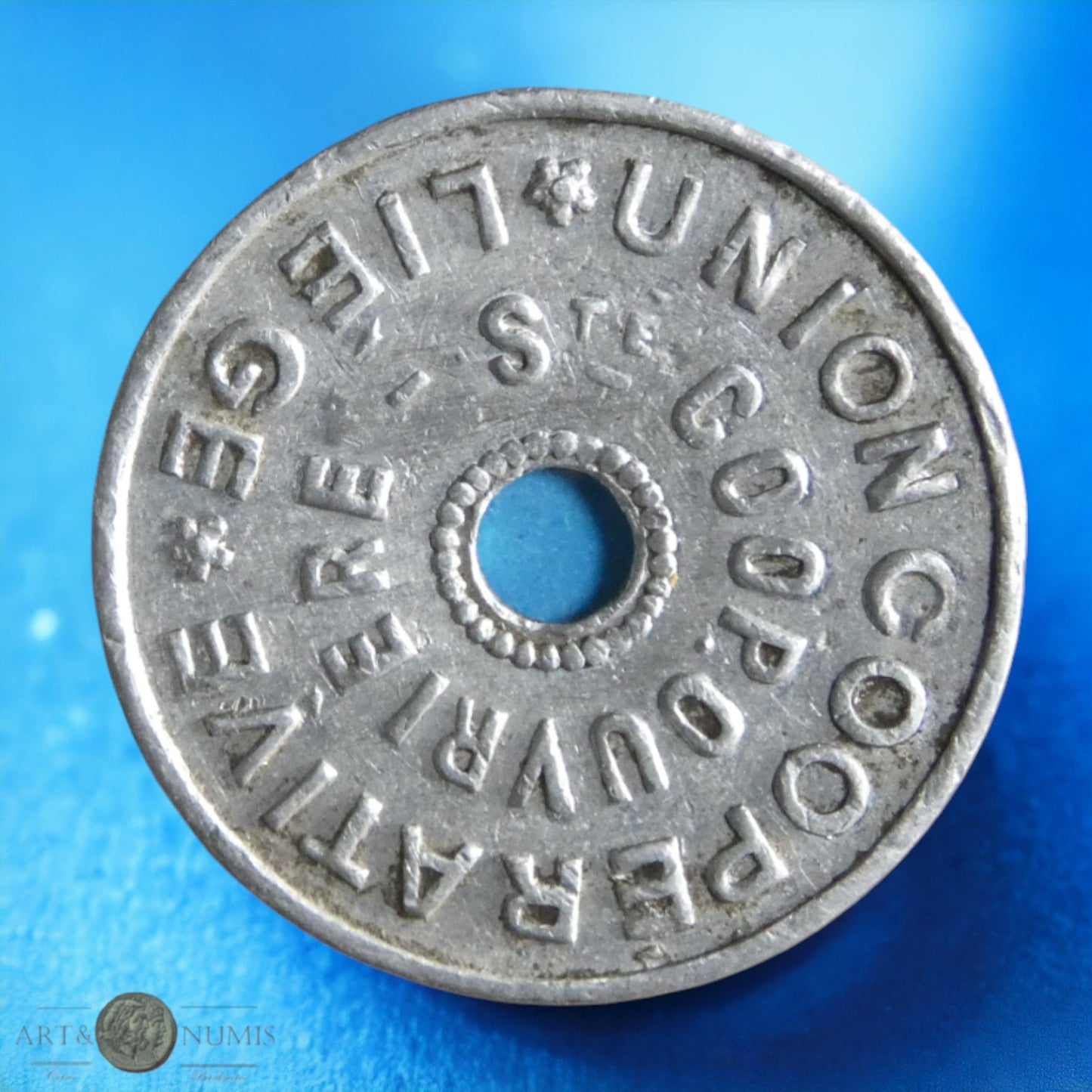 BELGIQUE - Jeton - Token - 10 Cents Union coopérative ouvrière de Liège, Aluminium