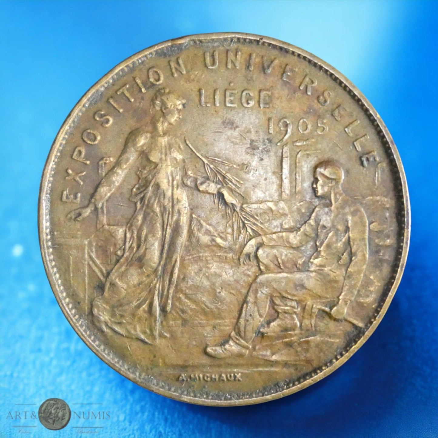BELGIQUE - Jeton - Token - Exposition Universelle de Liège 1905, Bronze