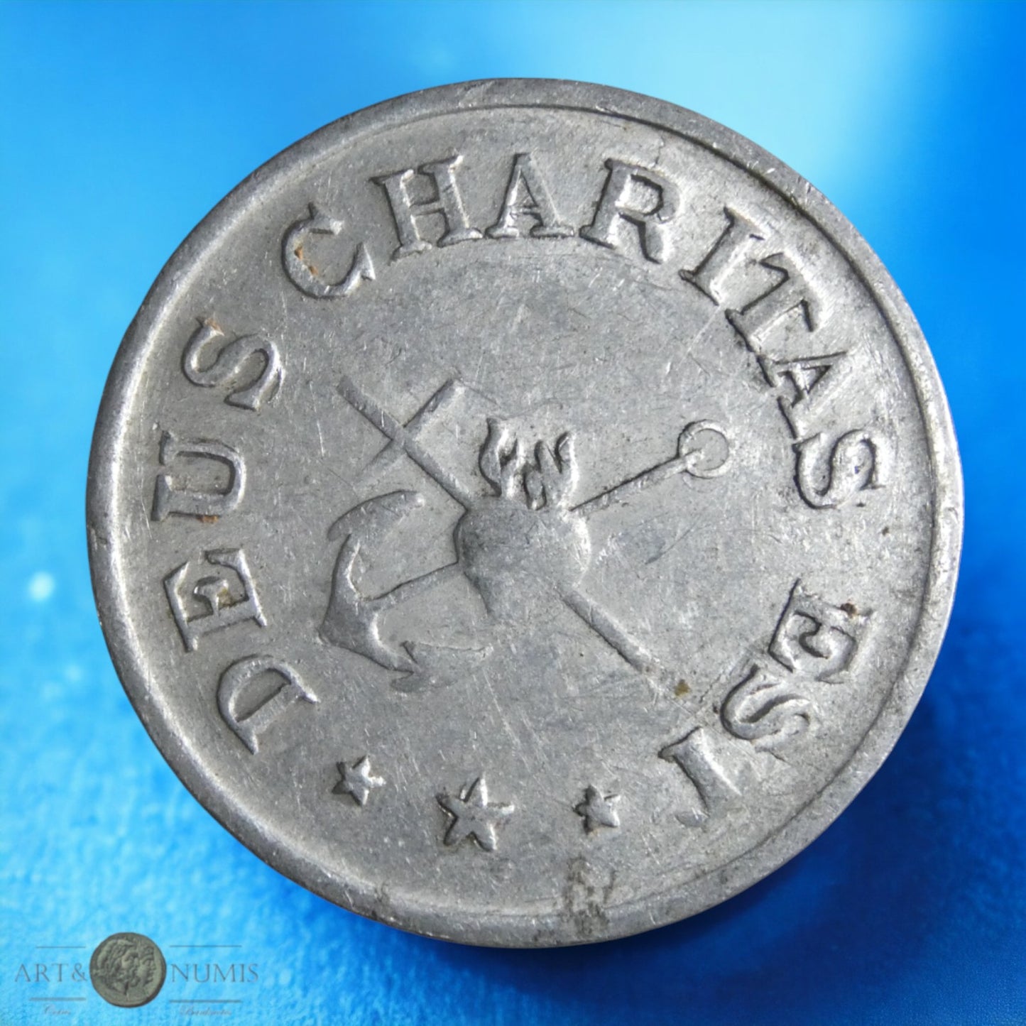 BELGIQUE - Jeton - Token - 0,50 Franc "Frères de la charité", Aluminium