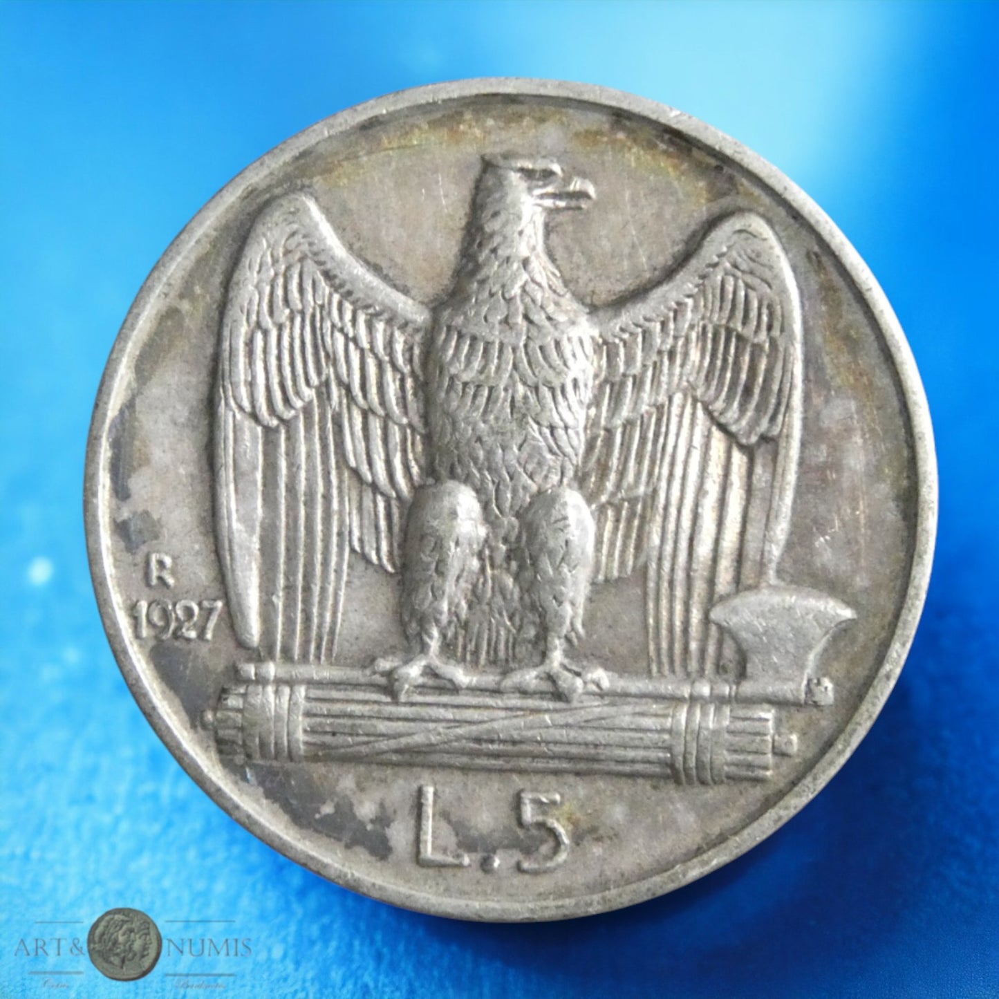 ITALIE - 5 Lire 1927 KM.67.1