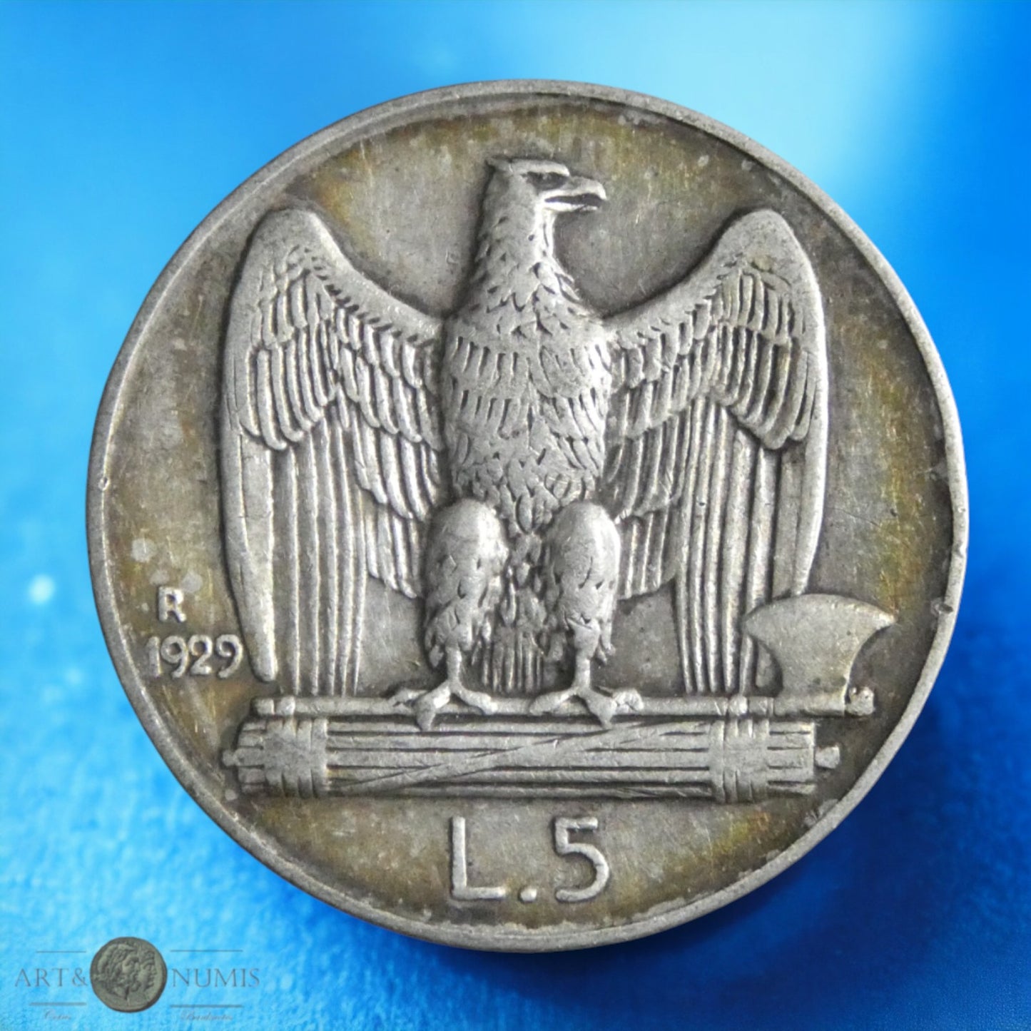 ITALIE - 5 Lire 1929 KM.67.1