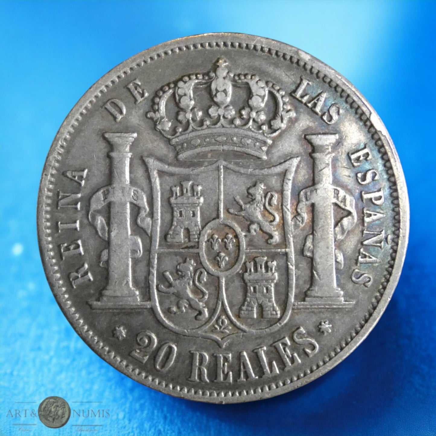 ESPAGNE - 20 Reales 1852 Séville KM.593