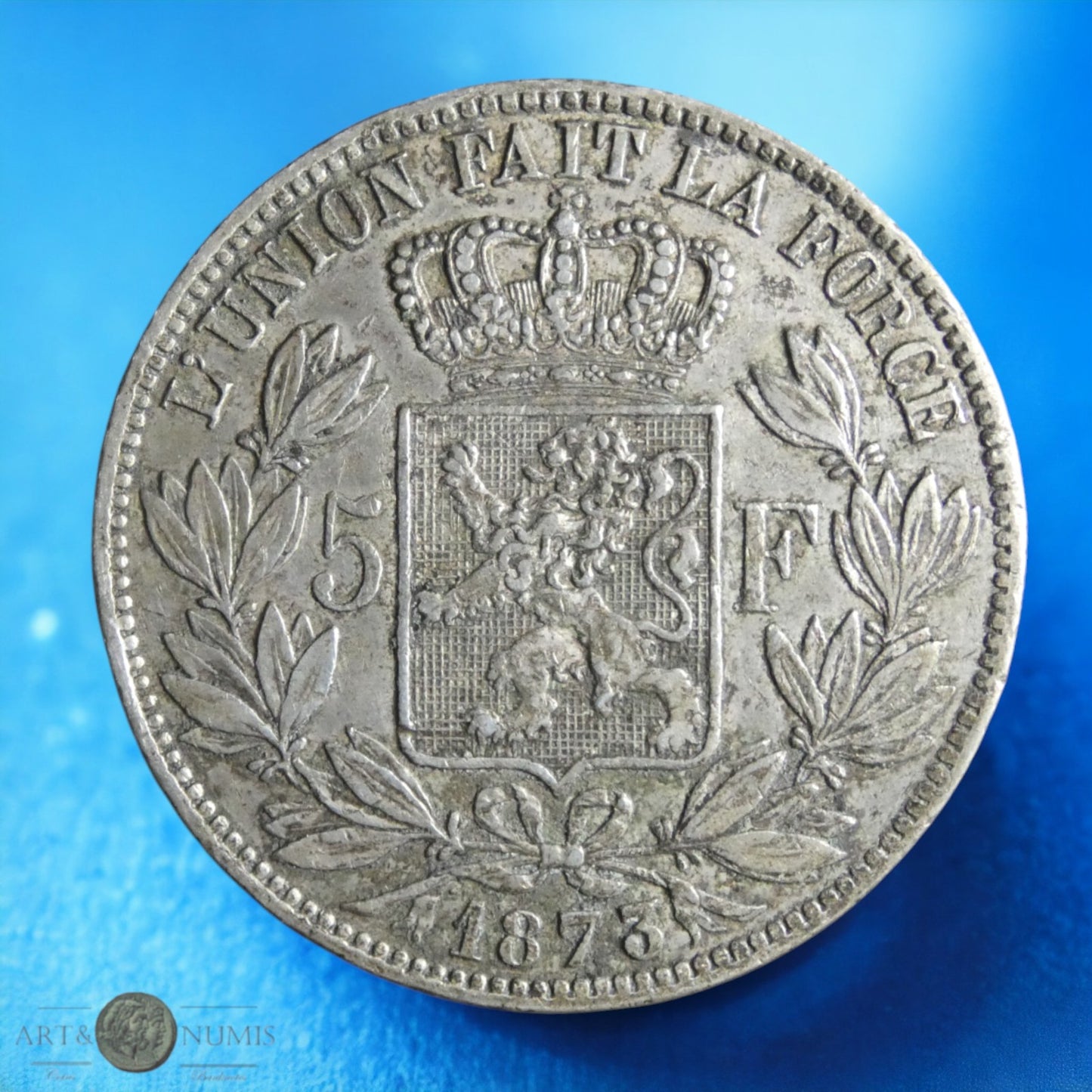 BELGIQUE - 5 Francs 1873 Léopold II KM.24