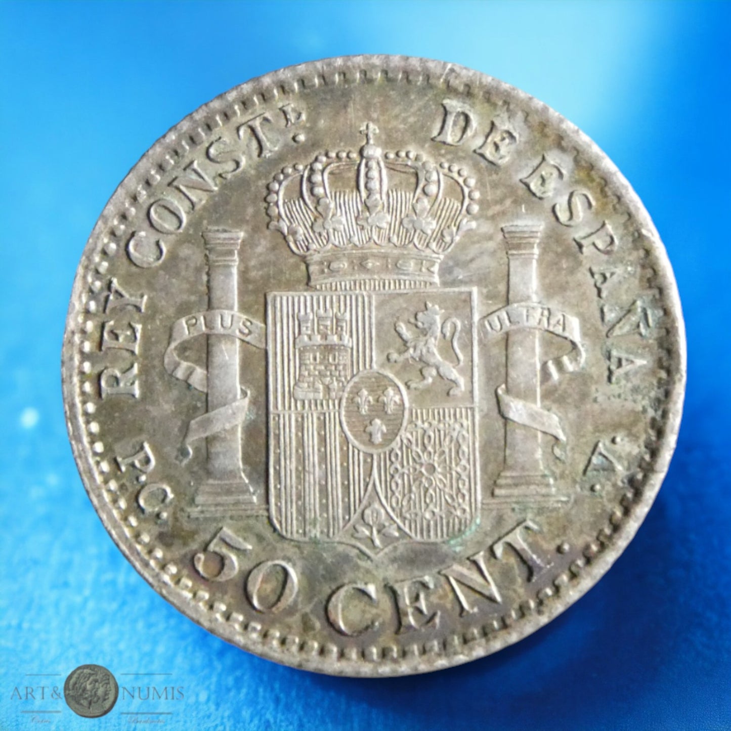 ESPAGNE - 50 Centimos 1904 KM.723