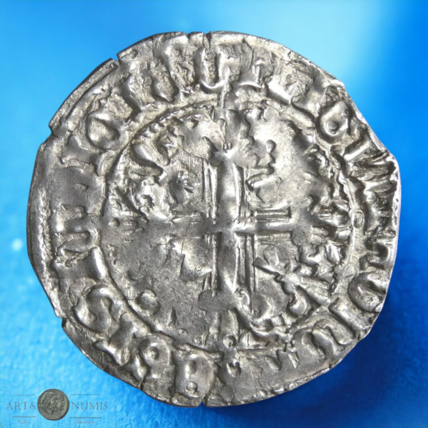 ITALIE - NAPLES - Robert d'Anjou - Gigliato ou Carlin d'argent