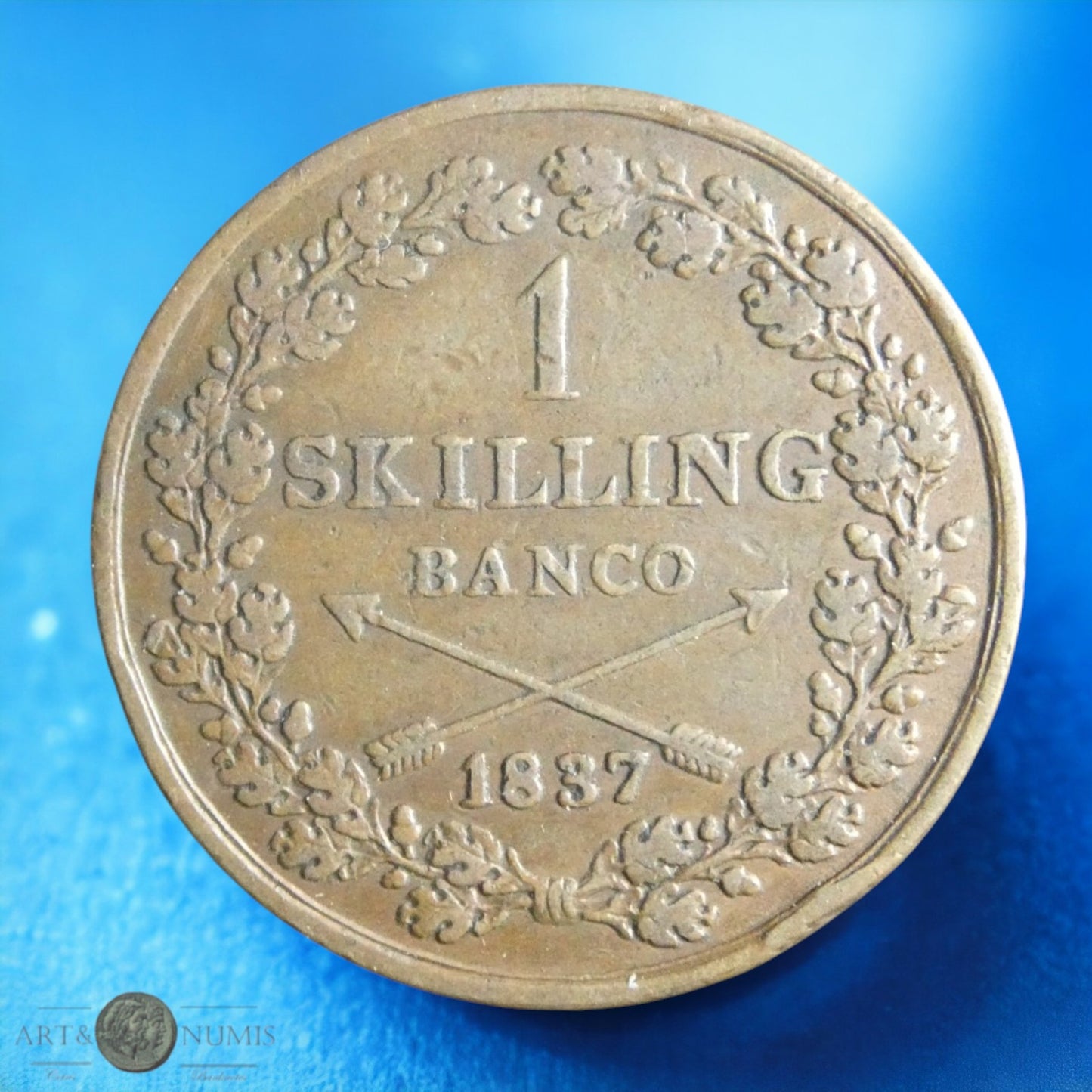 SUEDE - 1 Skilling 1837 Carl XIV KM.642