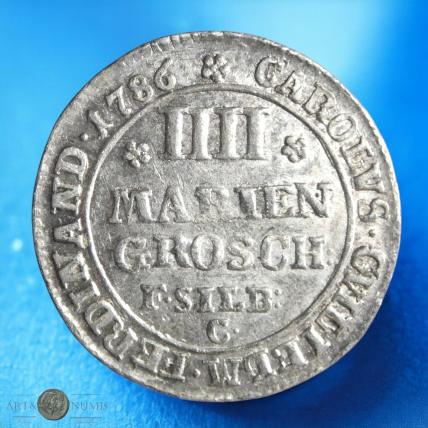 ALLEMAGNE - Braunschweig-Wolfenbüttel - 4 Mariengroschen 1786 à "l'homme sauvage"