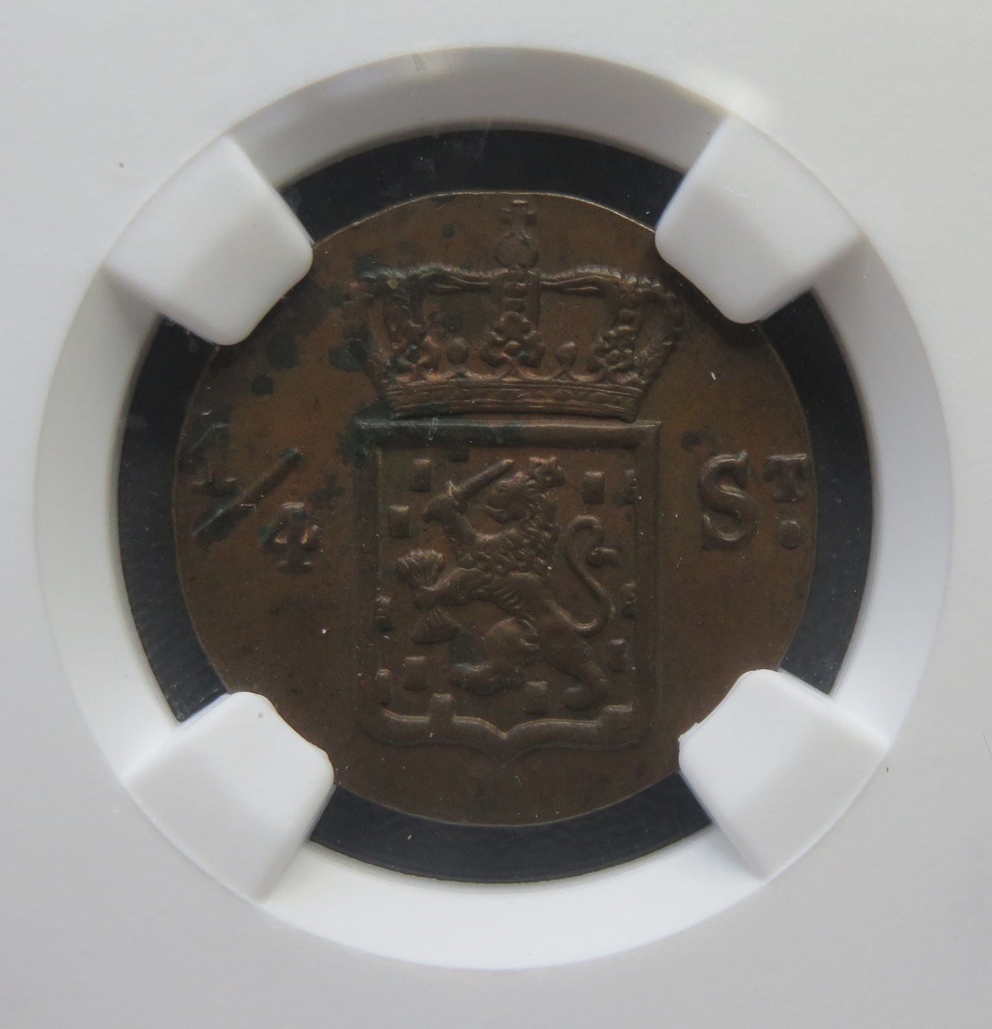 INDES NEERLANDAISES - NETHERLANDS EAST INDIES - Sumatra - 1/4 Stuiver 1826 KM.287 NGC UNC Detail