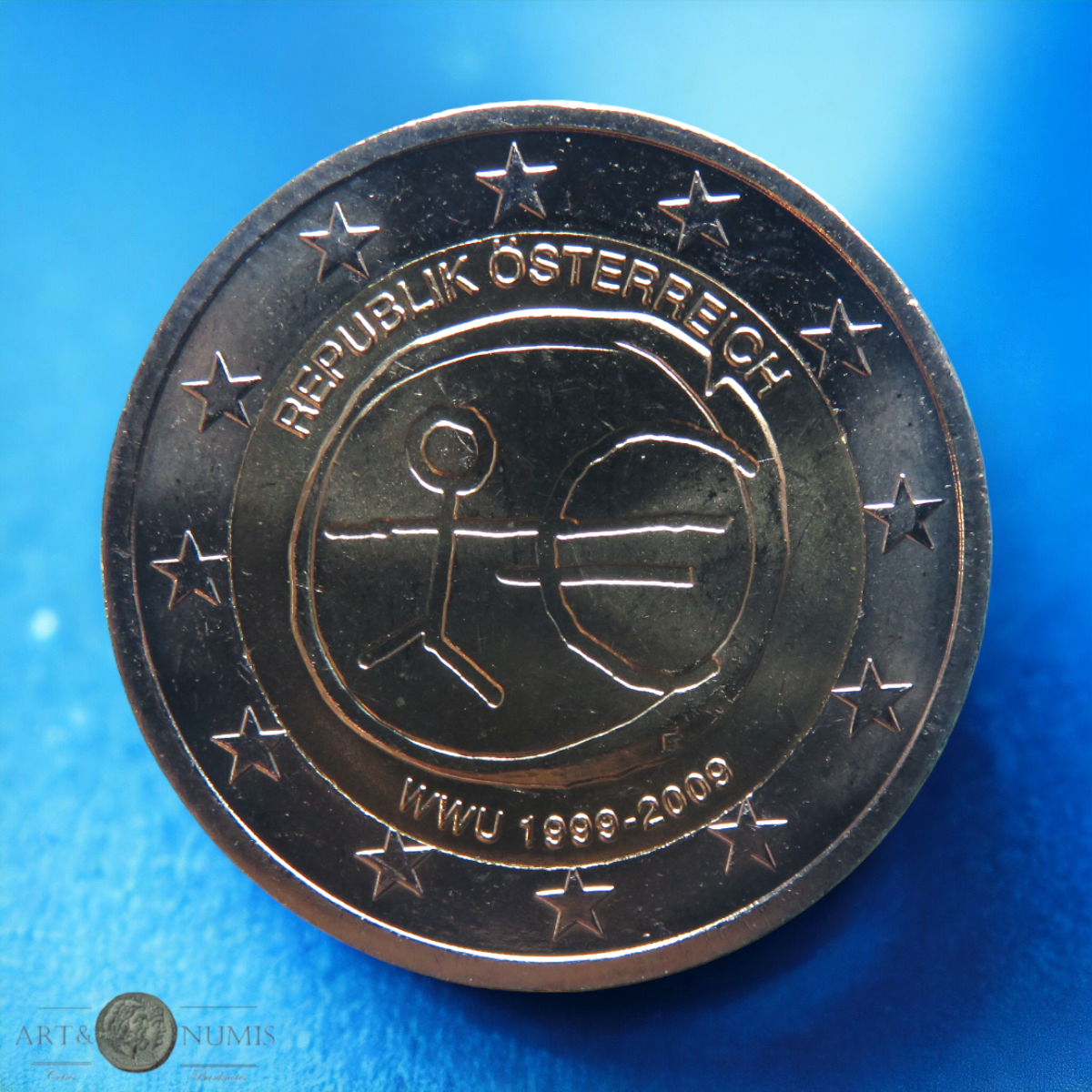 AUTRICHE - AUSTRIA - 2 euro 10e anniversaire de l'euro 2009