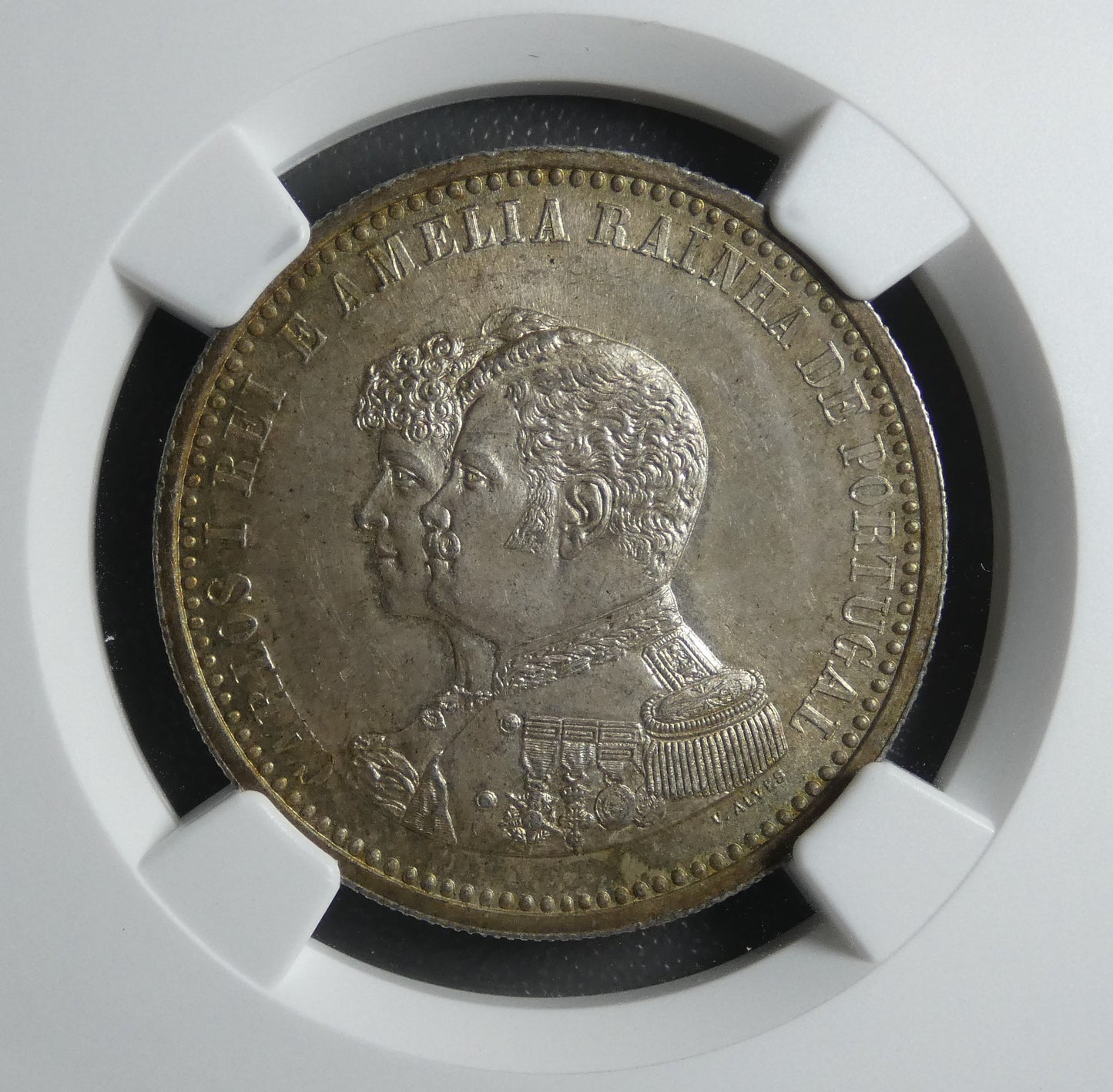 PORTUGAL - 500 Reis 1898 G.12.01 MS64
