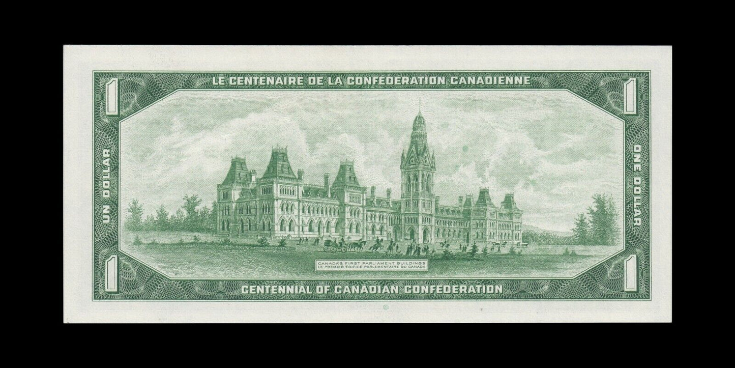CANADA - 1 Dollar 1967 P.84b, Centennial of Canadian Confederation pr.SPL / AU-