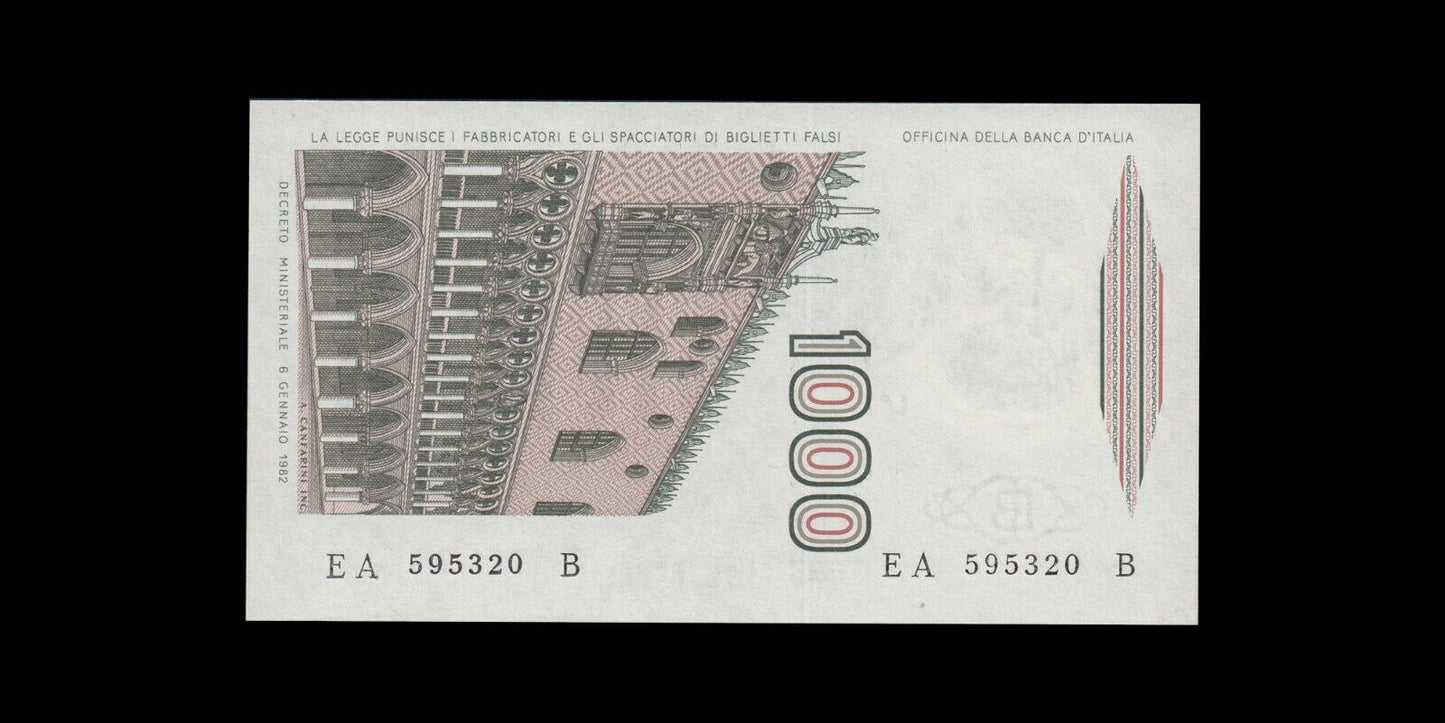 ITALIE - 1000 Lire 1982 P.109a NEUF / UNC