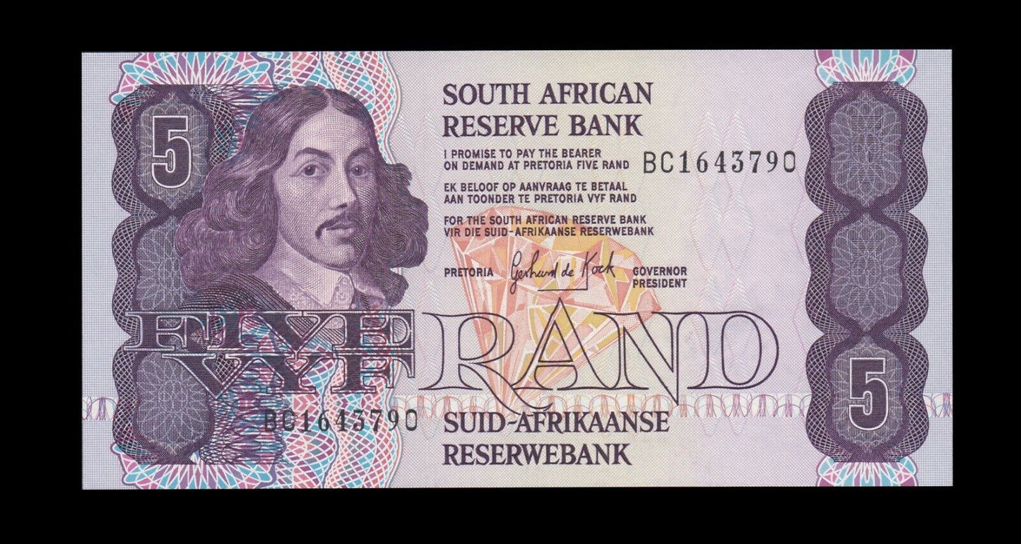 AFRIQUE DU SUD - 5 Rand (1978-1994) P.119d NEUF