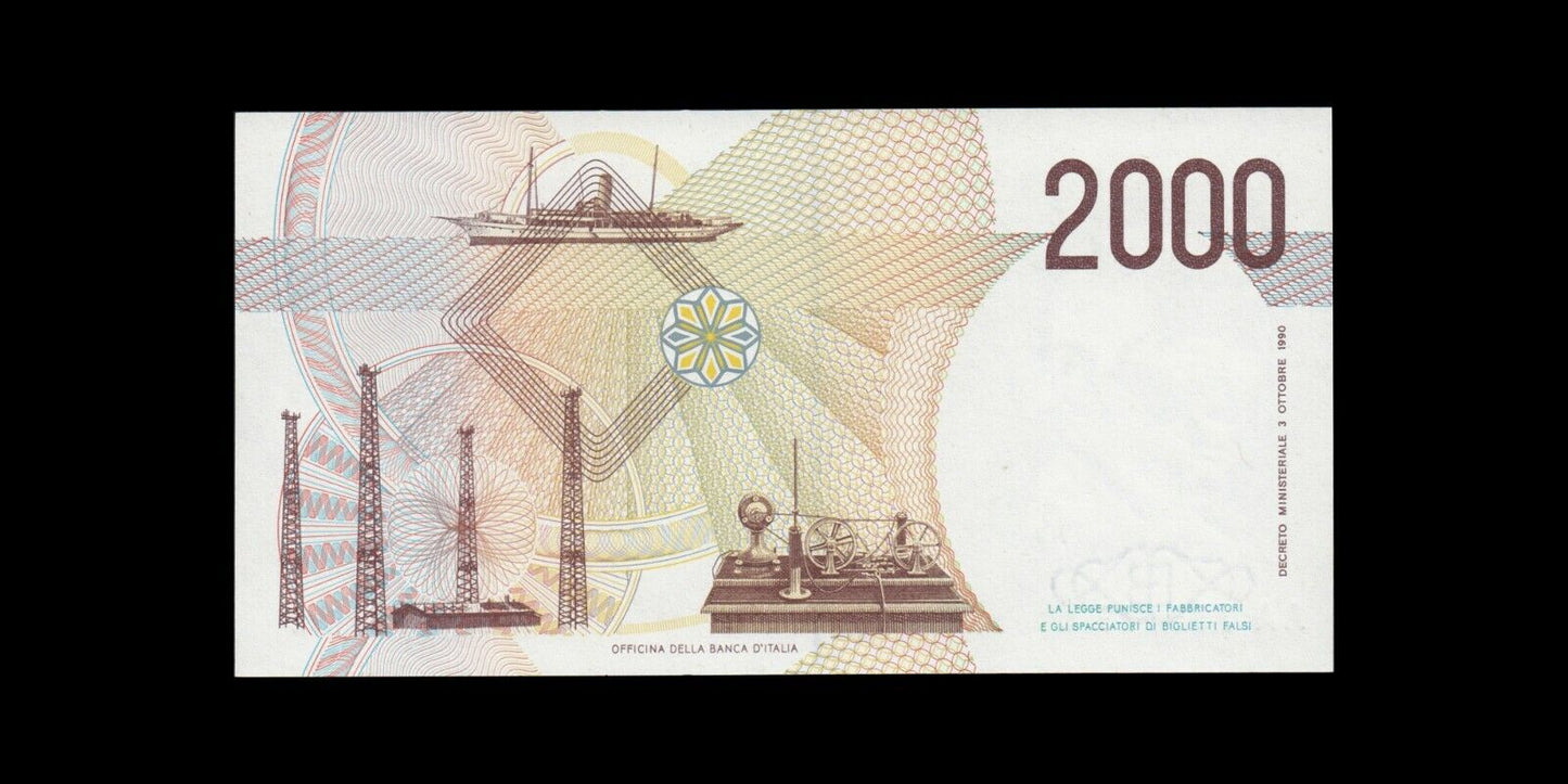 ITALIE - 2000 Lire 1990 P.115 NEUF / UNC
