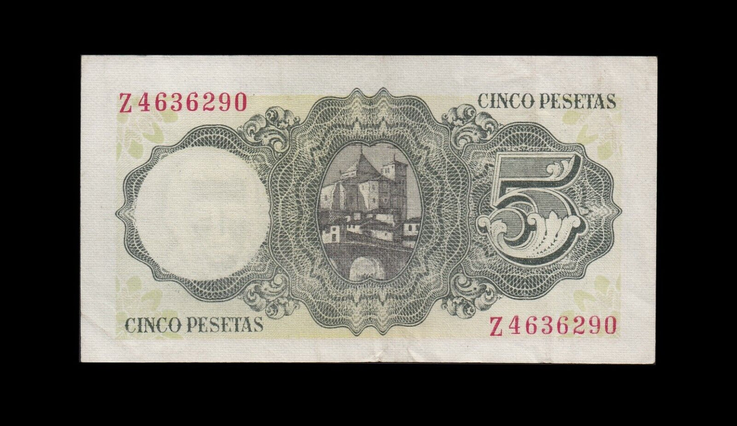 ESPAGNE - 5 Pesetas 1951 P.140a TTB+