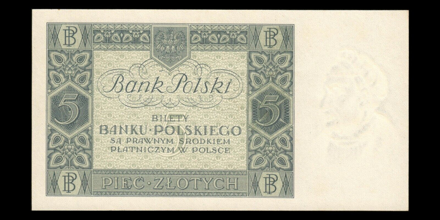 POLOGNE - POLAND - 5 Zlotych 1930 P.72 pr.NEUF / UNC-