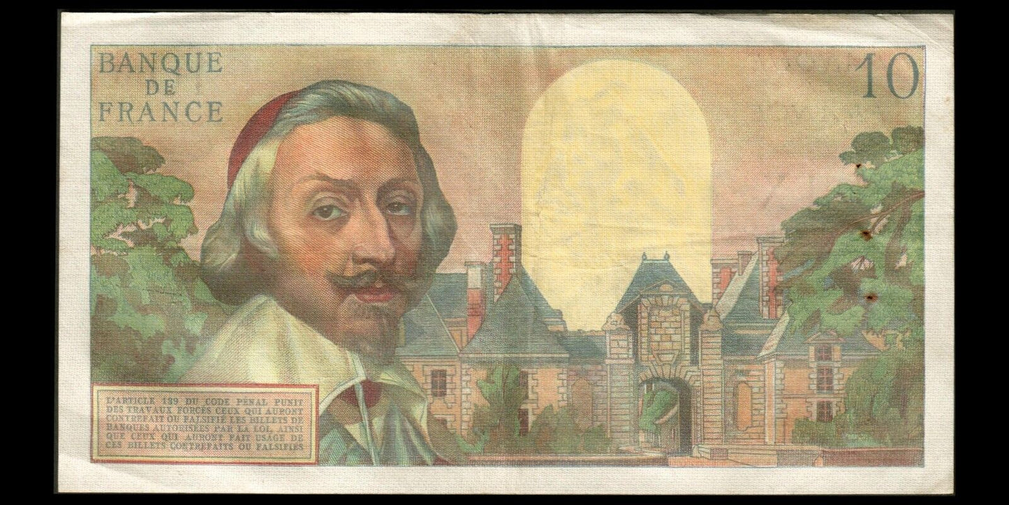 FRANCE - 10 Nouveaux Francs Richelieu 1960 F.57.08, P.142a TTB / VF