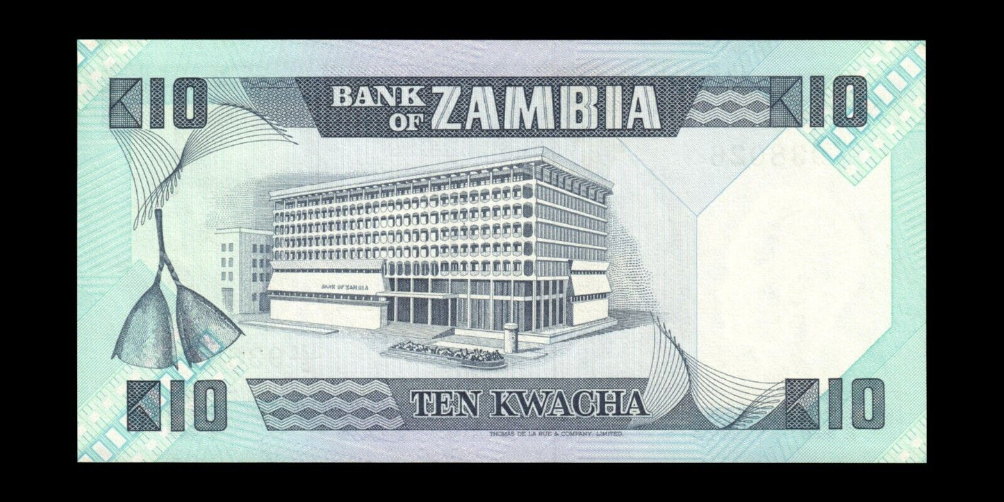 ZAMBIE - ZAMBIA - 10 Kwacha (1980-1988) P.26e NEUF / UNC