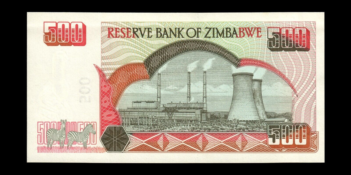 ZIMBABWE - 500 Dollars 2001 P.10 SPL / AU