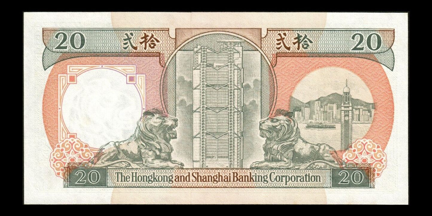 HONG KONG - 20 Dollars 1991 P.197b NEUF / UNC