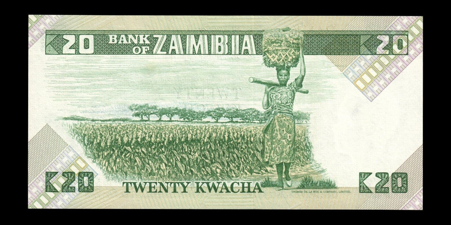 ZAMBIE - ZAMBIA - 20 Kwacha (1980-1988) P.27e NEUF / UNC