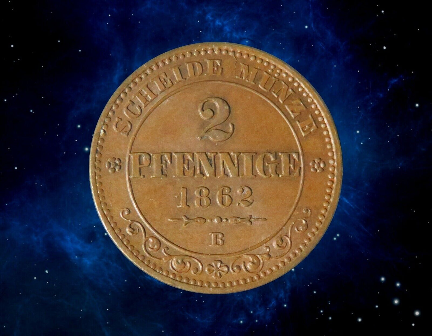 ALLEMAGNE - GERMANY - SAXE - 2 Pfennige 1862 AKS.153