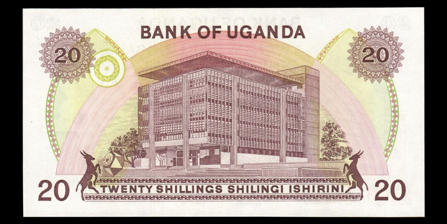 OUGANDA - UGANDA - 20 Shillings (1979) P.12b NEUF / UNC