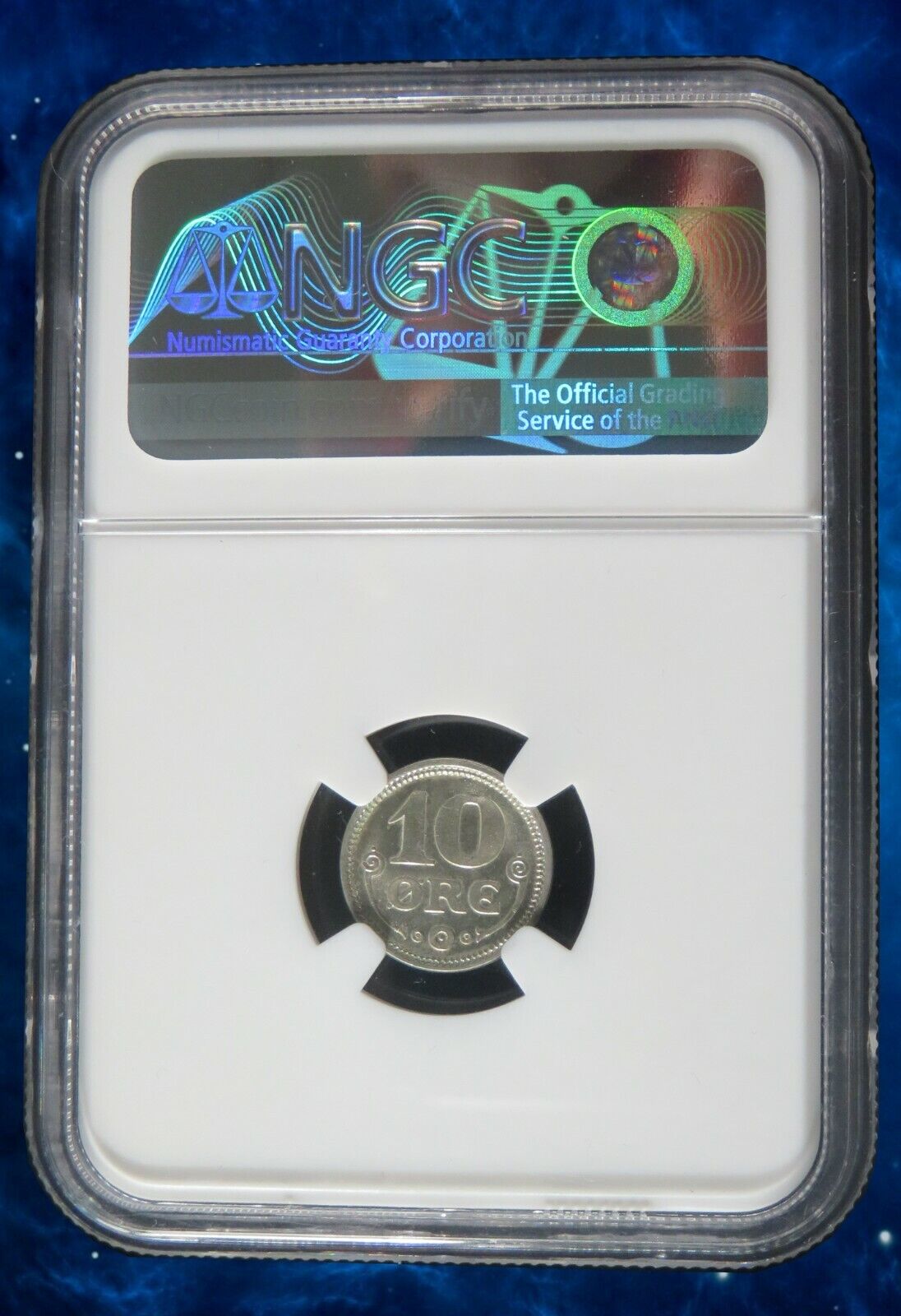 DANEMARK - DENMARK - 10 Ore 1918 NGC MS65 KM.818.1