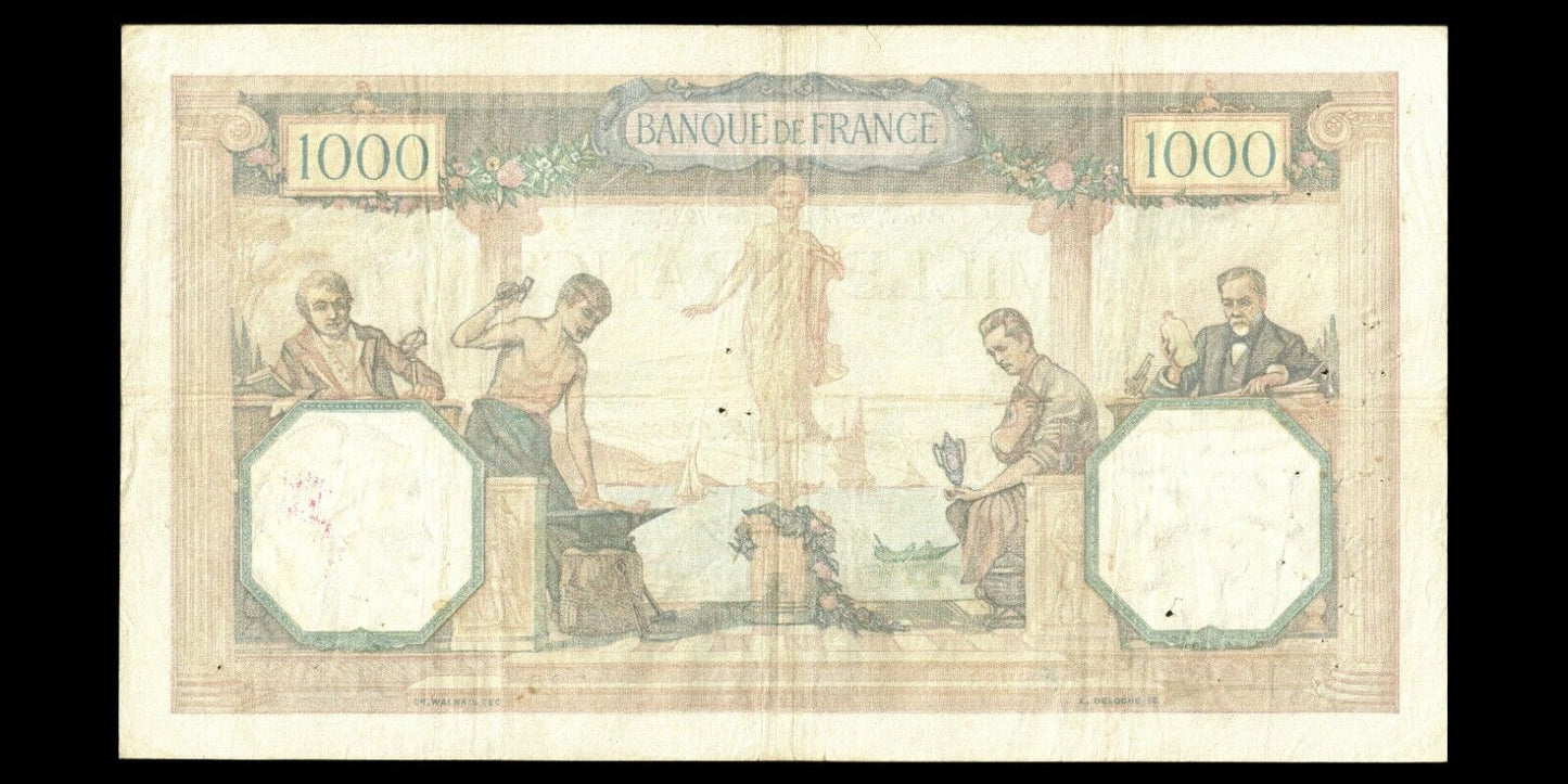 FRANCE - 1000 Francs Cérès et Mercure 1932 F.37.07, P.79b TB / Fine