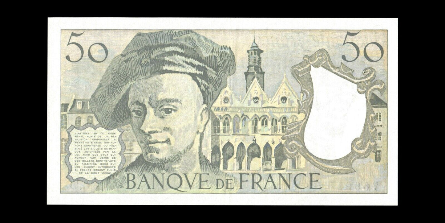 FRANCE - 50 Francs Quentin De la Tour 1992 F.67.18 P.152f SUP / XF