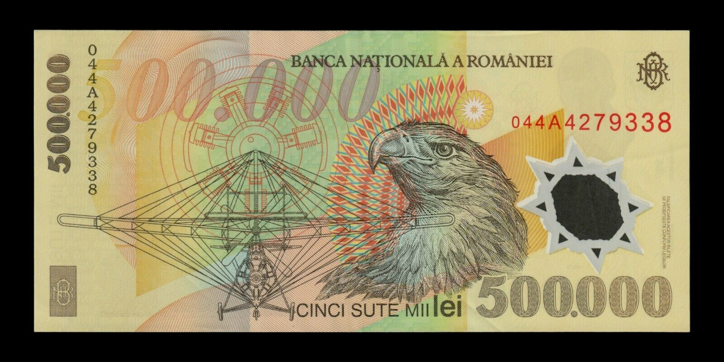 ROUMANIE - ROMANIA - 500000 Lei 2004 P.115b Polymer SUP / XF