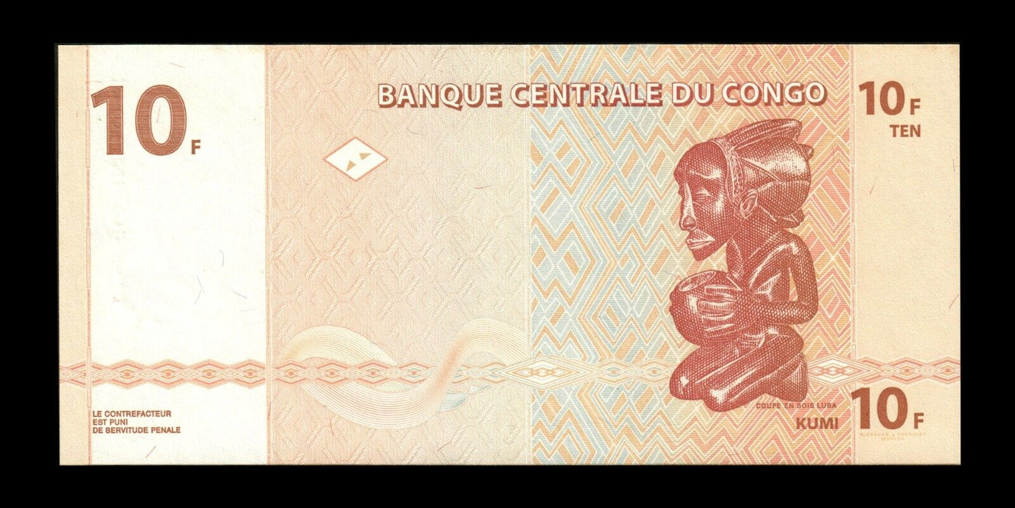CONGO (Republic) - 10 Francs 2003 P.93a NEUF / UNC