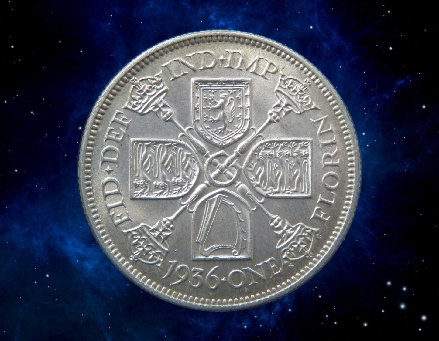 ROYAUME UNI - UNITED KINGDOM - 1 Florin 1936 KM.834