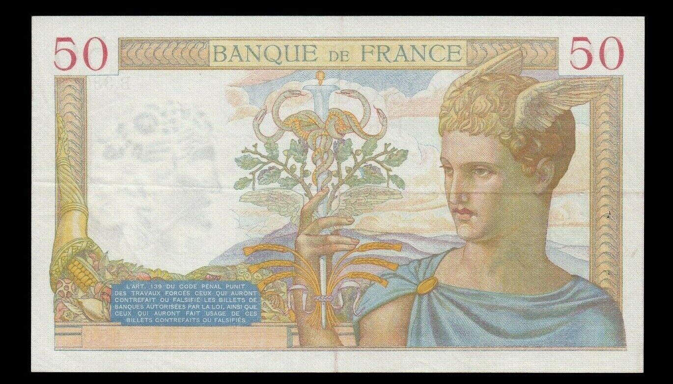 FRANCE - 50 Francs Cérès 1935 F.17.03 P.81 TTB / VF