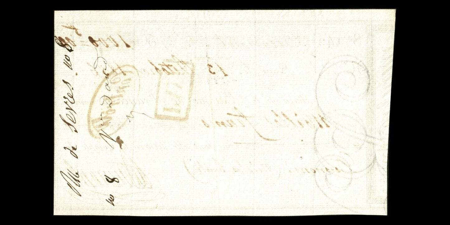 FRANCE - Reçu Banque de France, Dumont, 1000 Francs 1856 SUP / XF